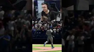 He used a backyard baseball bat!