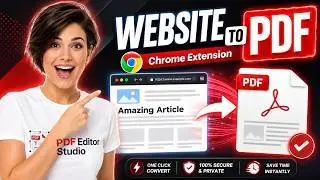 Convert Web Pages to PDF in Seconds!