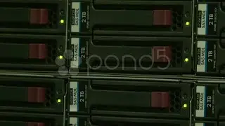 A System Block Of The Computer, Server. Stock Footage