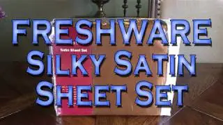 Luxurious Satin Sheet Set by Freshware!