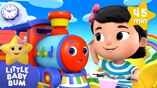 Wheels On The Train  | Little Baby Bum | 🚌Wheels on the BUS Songs! | 🚌Nursery Rhymes for Kids