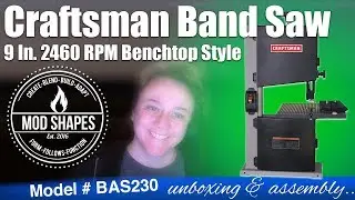 Yes! Craftsman Bench Top Band Saw Unboxing, Assembly, First Use.