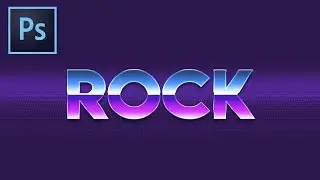 Efecto de texto retro estilo los 80 | Tutoriales Photoshop CC