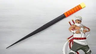 How to make Killer Bee's swords out of paper - Origami weapons from Naruto