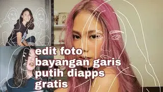 Viral Cara edit bayangan garis putih difoto || Cara edit garis putih dipinggir foto