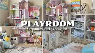 PLAYROOM ORGANIZATION || Declutter and Organize || Kids Art Supplies Organization Ideas - Satisfying