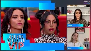 Giulia Salemi e Gaia Zorzi reagiscono al confronto tra Jessica e Lulù al GF Vip | GF Vip Party