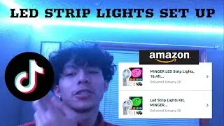 TIKTOK Led strip lights set up