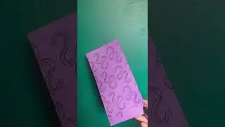 Created a fake wallpaper for my book nook. I used my minc machine,gold foil and laser printer.