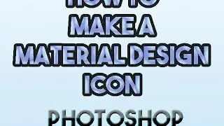 How to make a material design icon in Photoshop