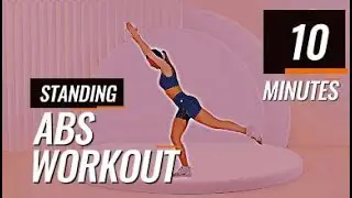 10 MINUTES STANDING ABS HOME WORKOUT || Lose Belly Fat, No Jumping, No Squats, No equipment