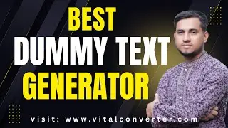 How to Generate Lorem Ipsum Dummy Text Using vitalconverter.com