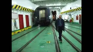 Timelapse: Railway ferry Messina - Villa San Giovanni with night train to Venice