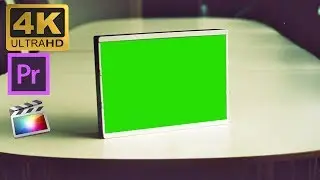 On Table Green Screen Frame 4K [ Premier Pro & Final Cut X ]