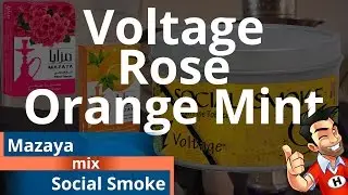 Mazaya Rose + Orange Mint + Social Smoke Voltage Shisha Mix
