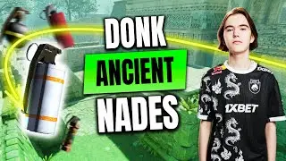 donk Ancient Nades - Utility POV vs Falcons | CS2 IEM Katowice 2024