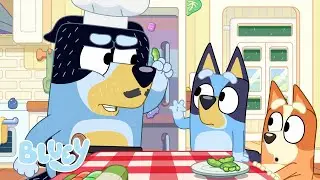 Papà si Finge Chef 🫛 ✨ | Divertimento in Cucina con Bluey 🍽️ | Bluey Italiano Canale Ufficiale 💙 🇮🇹