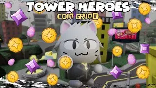 Coin/Egg Grind! •Tower Heroes• | Roblox