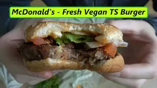 McDonalds VEGAN Burger - 4K Eating Review