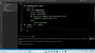 Find symmetric pairs using python
