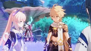 Tsuyuko tease Kokomi and Traveler 💕