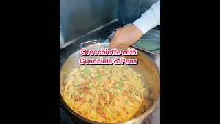 Orecchiette with Guanciale & Peas  