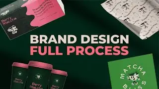 Brand Design - Full Process: Designing a Matcha Brand from Scratch