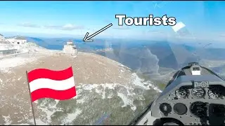 Glider racing his own shadow POV