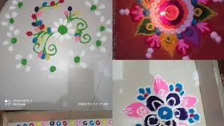 beautiful easy rangoli design idea#youtubevideo #rangolidesign