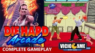 🎮 Die Hard Arcade (Sega Saturn) Complete Gameplay
