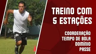 Melhore Seu Futebol com Este Treino de 5 Estações