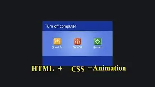 Log off Screen with HTML and CSS || No JS