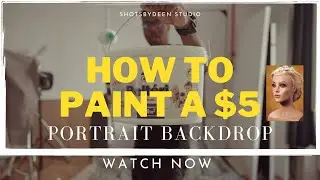 HOW TO PAINT A PORTRAIT BACKDROP FOR UNDER $5