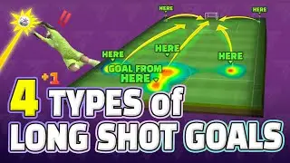 4 TYPES of LONG SHOT GOALS TUTORIALS in FC Mobile