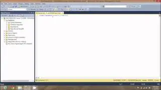 Create a Database Schema - SQL Server 2012