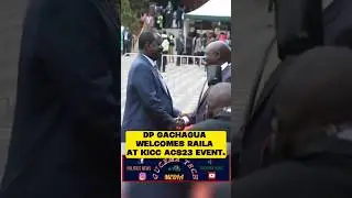 Dp Gachagua Big Smile with Raila Odinga.
