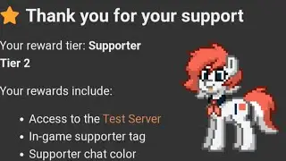How To Be A Supporter On Pony Town