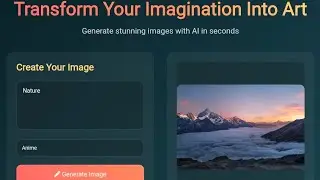 AI Image Generator Website using HTML, CSS & JavaScript | AI Project for Beginners
