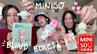 Compras en MINISO, Unboxing Blind Boxes | Miami Vlog♡Trillizas | Triplets