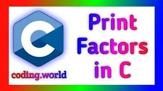 Print Factors in C #factors #coding #c