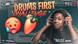 MAKING A BEAT WITH DRUMS FIRST CHALLNGE FL STUDIO 20