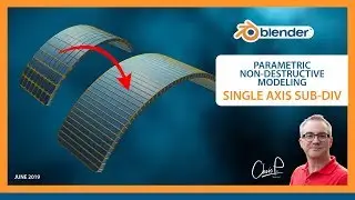 Single Axis SubDiv - Parametric Non-Destructive Modeling - Blender 3D
