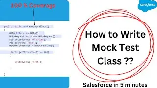 Write Mock Test Classes with 100% Coverage