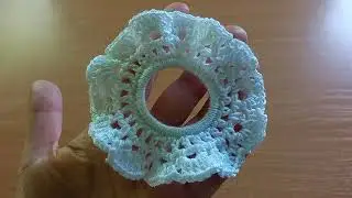 Летний вариант РЕЗИНКИ ДЛЯ ВОЛОС крючком!