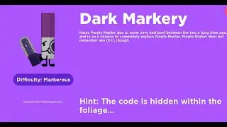 How to get Dark Markery - Find The Markers (HARDEST MARKER) (You need foliage badge before this)