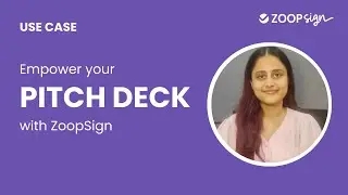 How to Send & Track Pitch Decks using ZoopSign | Use Case
