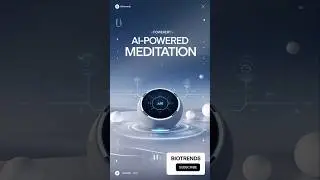 Artificial Intelligence Based Meditation 🧘‍♀️ #ai #shorts #meditation