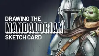 The Mandalorian & Grogu Sketch Card Auction! | Star Wars Art Show 🎨✨