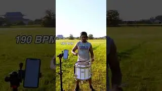 190 BPM Quadruple Stroke Roll