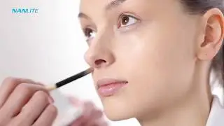 Make UP Shooting mit Dauerlicht LED-Studiolicht NANLITE FORZA 300